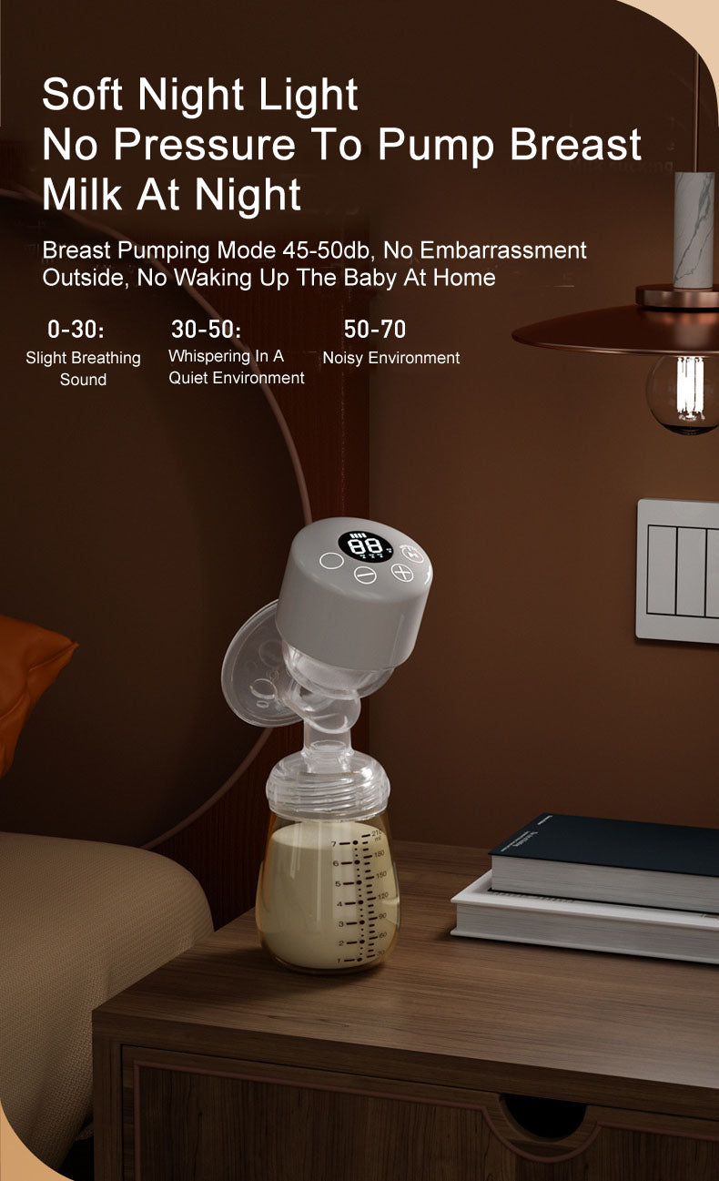 Electric breast pump portable silent integrated strong suction