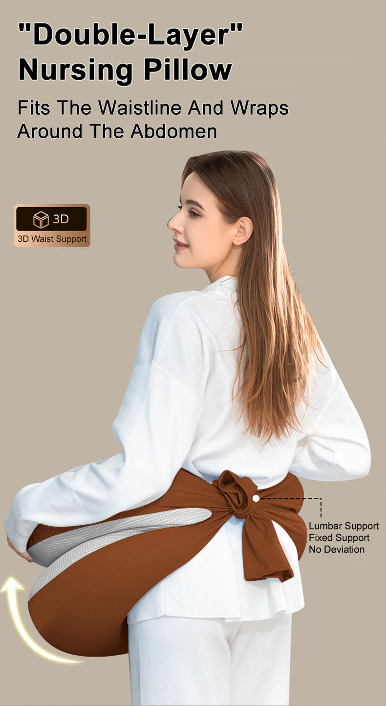 Mom Nursing Ergonomic Breastfeeding Pillow Slope Anti Reflux Baby Lounger 6-in-1 function