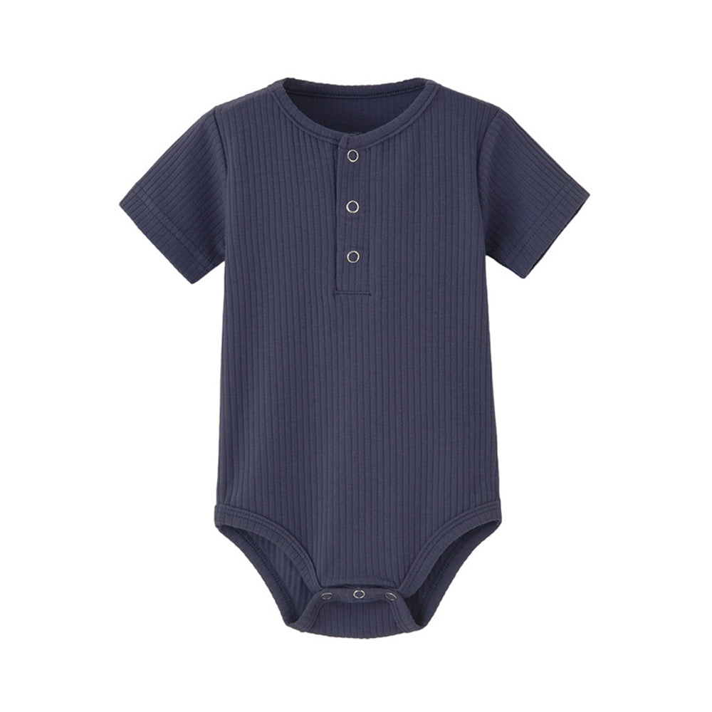 Newborn baby crawling romper ribbed Jumpsuit