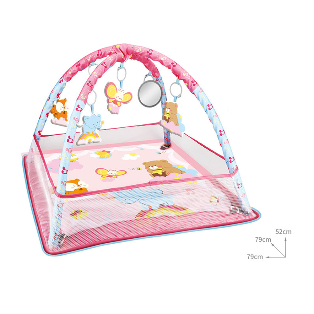 Baby fence Activity Gym Play Crawling Mat frame With ocean ball Hanging Toys