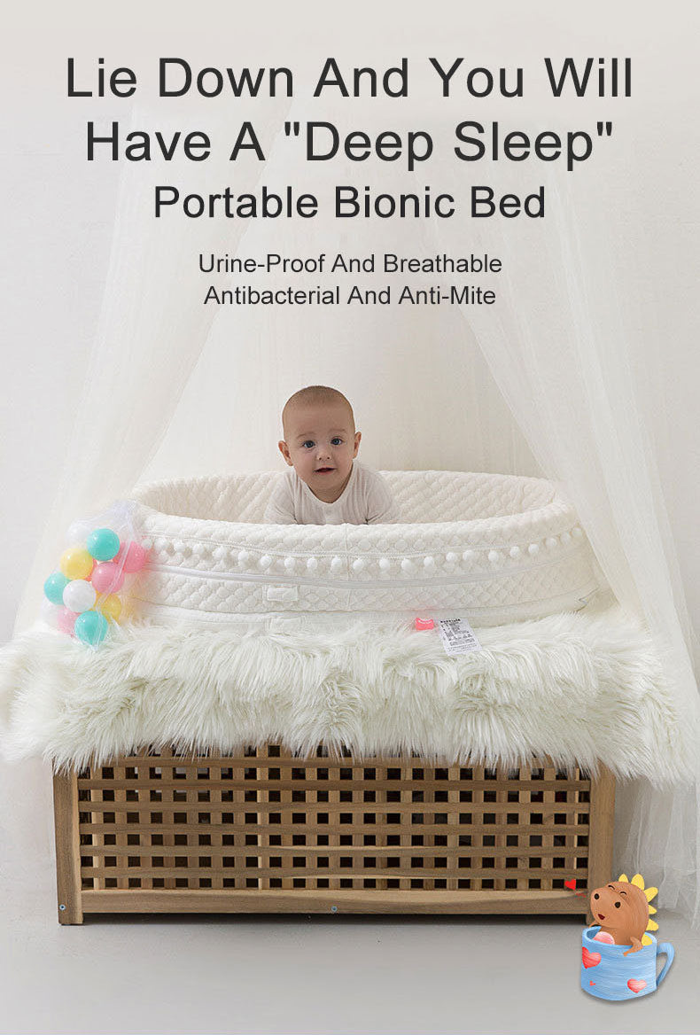 Cradle Baby bed Lounger portable nest Recliner removable washable High Side