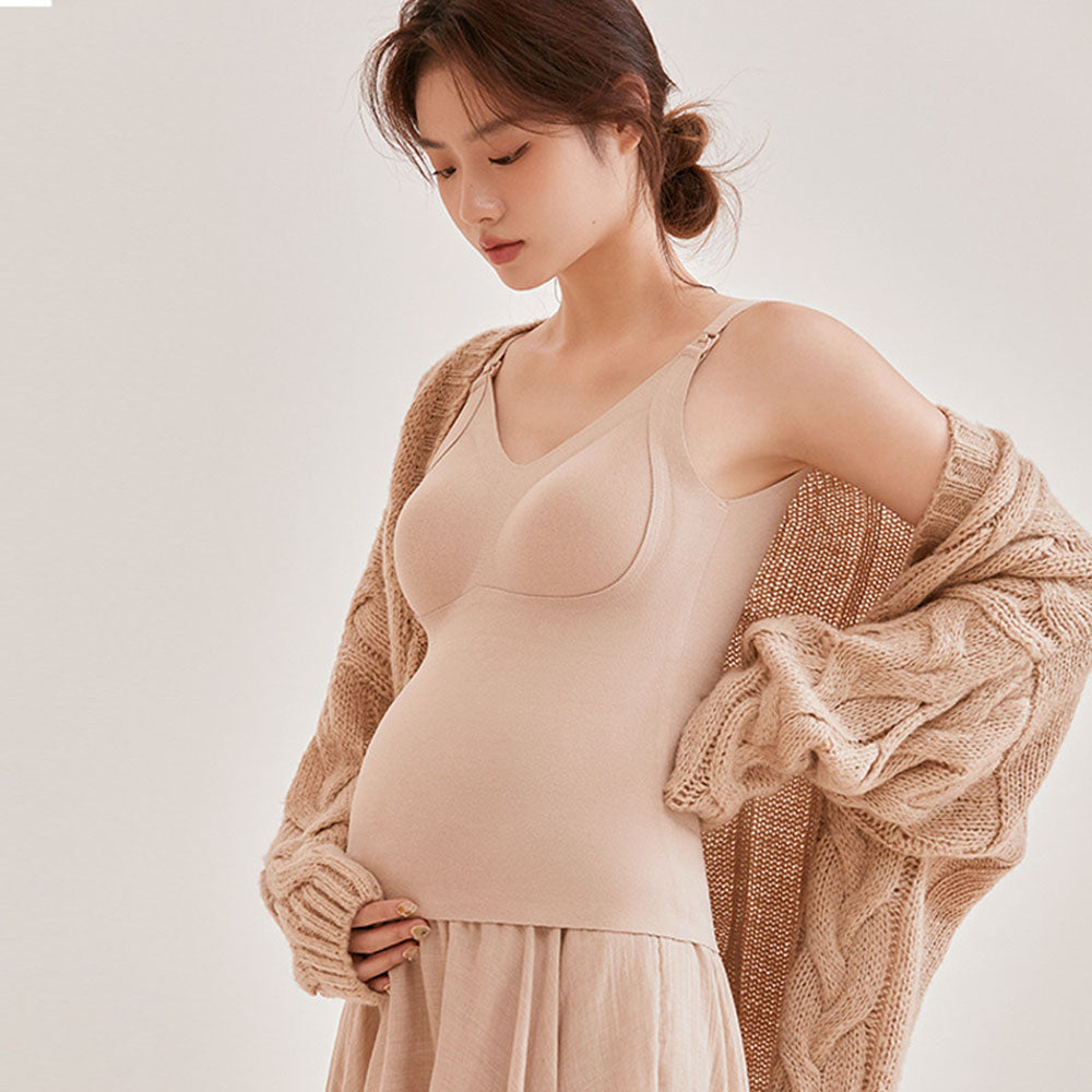Wirefree Nursing Bras: Thermal Support Vests for Breastfeeding Comfort