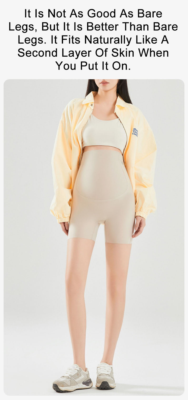 Anti-Slip Belly Support Leggings | Full Coverage for Active Moms