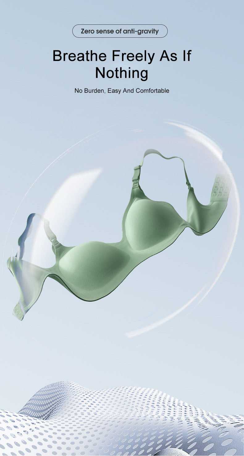 Nursing Bursting Bras Thin Summer With Fixed Cups