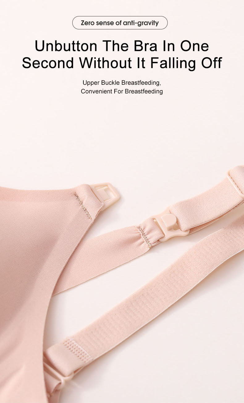 Nursing Bursting Bras Thin Summer With Fixed Cups
