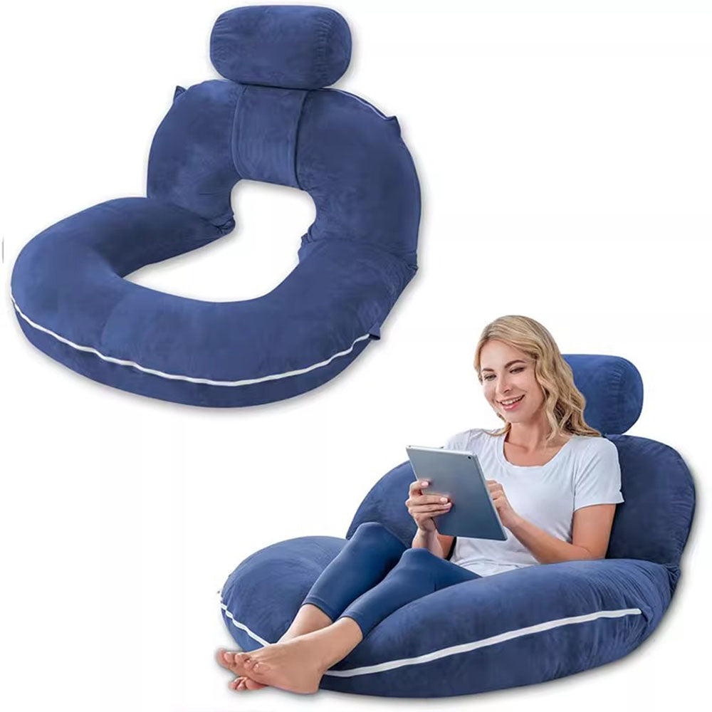 Reading Pillow Back Pillow for Sitting in Bed for Reading U-Shaped pregnancy Nusing Pillow