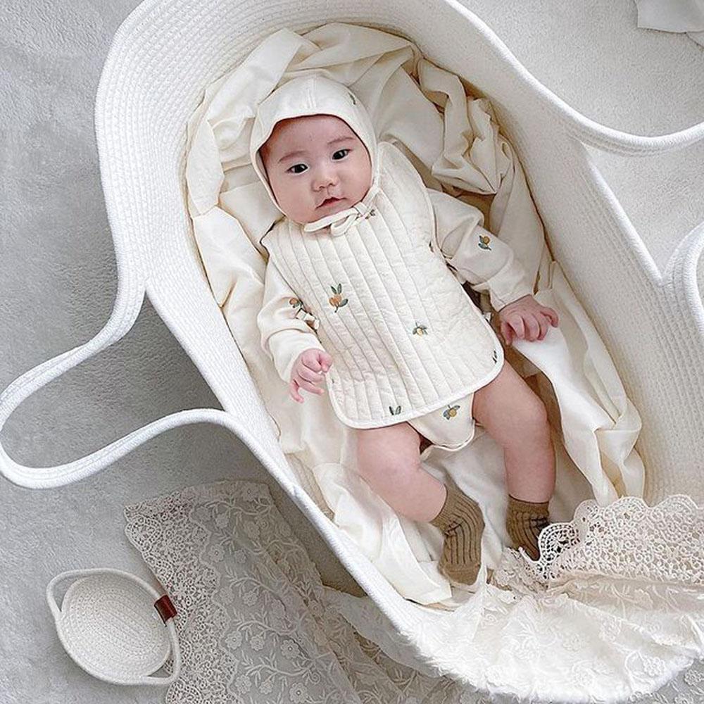 Portable Baby Moses Basket Crib Newborn Sleeping Bed with Pad Pillow
