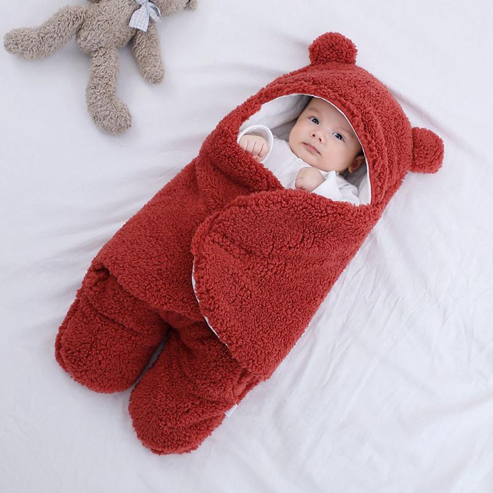 Newborn Blanket Baby Sleep Sack Bag Thickened Warm